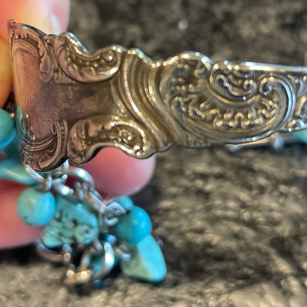 Sterling silver spoon bracelet